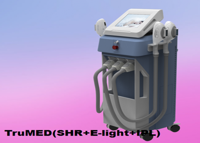 E-свет 3Handles TruMED машины 3500W удаления волос IPL вертикальный (SHR+IPL+Nd: Yag)