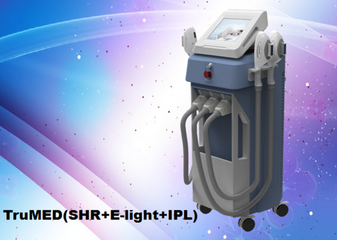 Машина 3500W вертикальное 3Handles удаления волос SHR, TruMED (SHR+IPL+Nd: Yag)